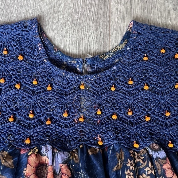 Anthropologie Mynah Cristy Crochet Blouse Size Extra Small - Picture 6 of 12